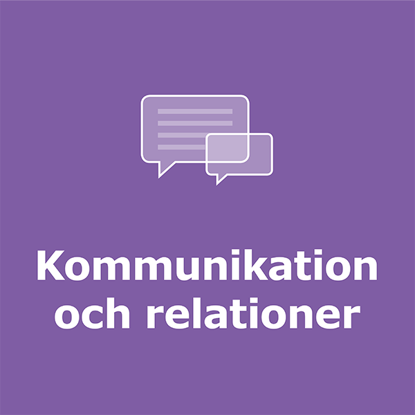 Verktyg - Kommunikation och releationer